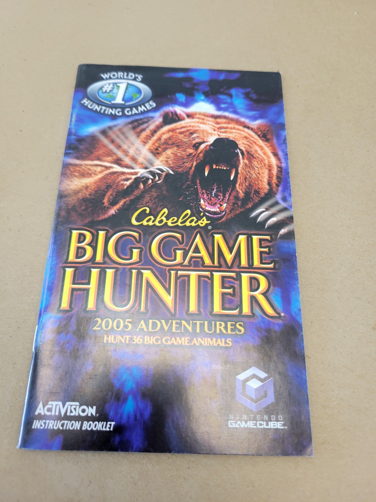 Cabela\'s Big Game Hunter: 2005 Adventures (Nintendo GameCube, 2004) Manual Only 