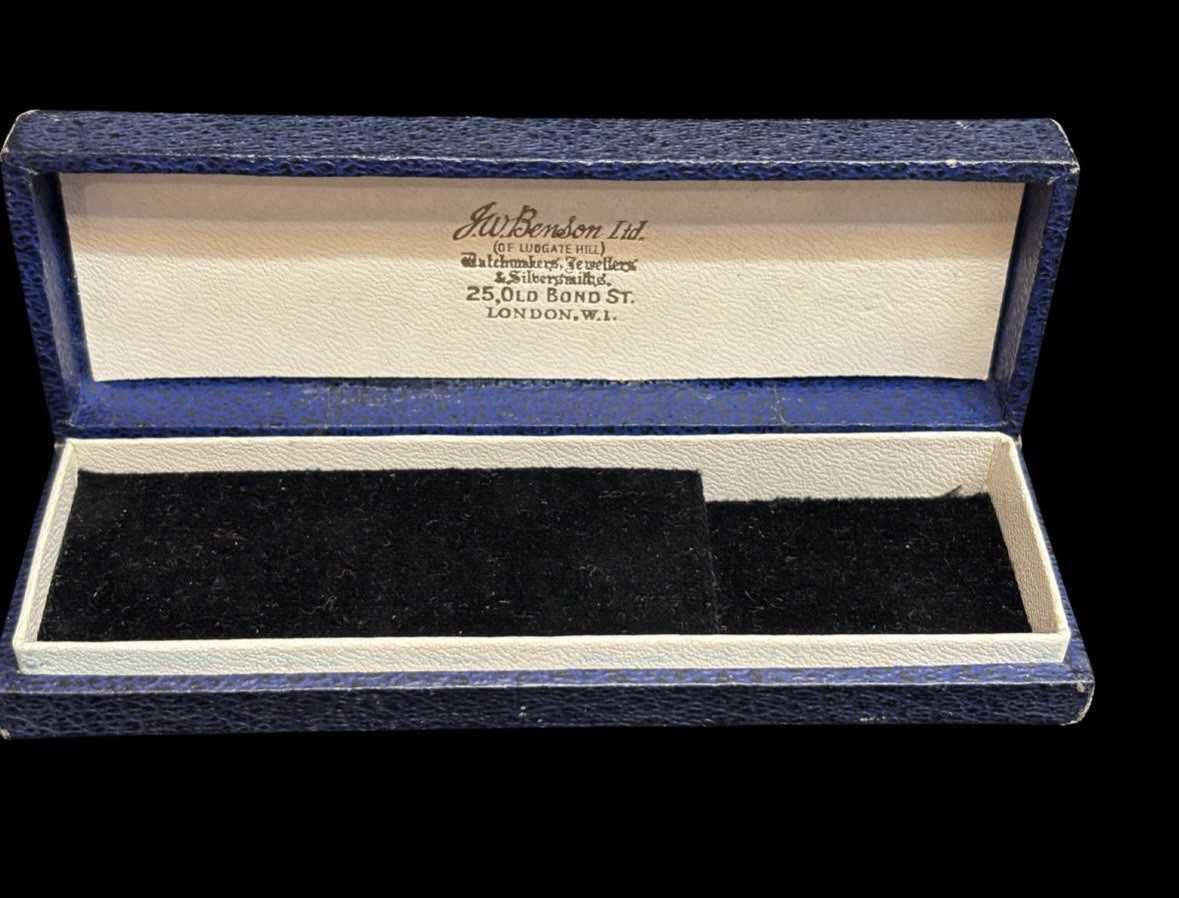 Vintage/Antique?J.W. Benson London Jeweller Stick Pin Presentation Box Case