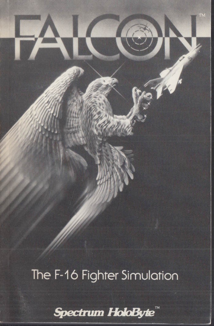 Spectrum HoloByte Falcon F-16 Fighter Simulation Flight Manual 1987