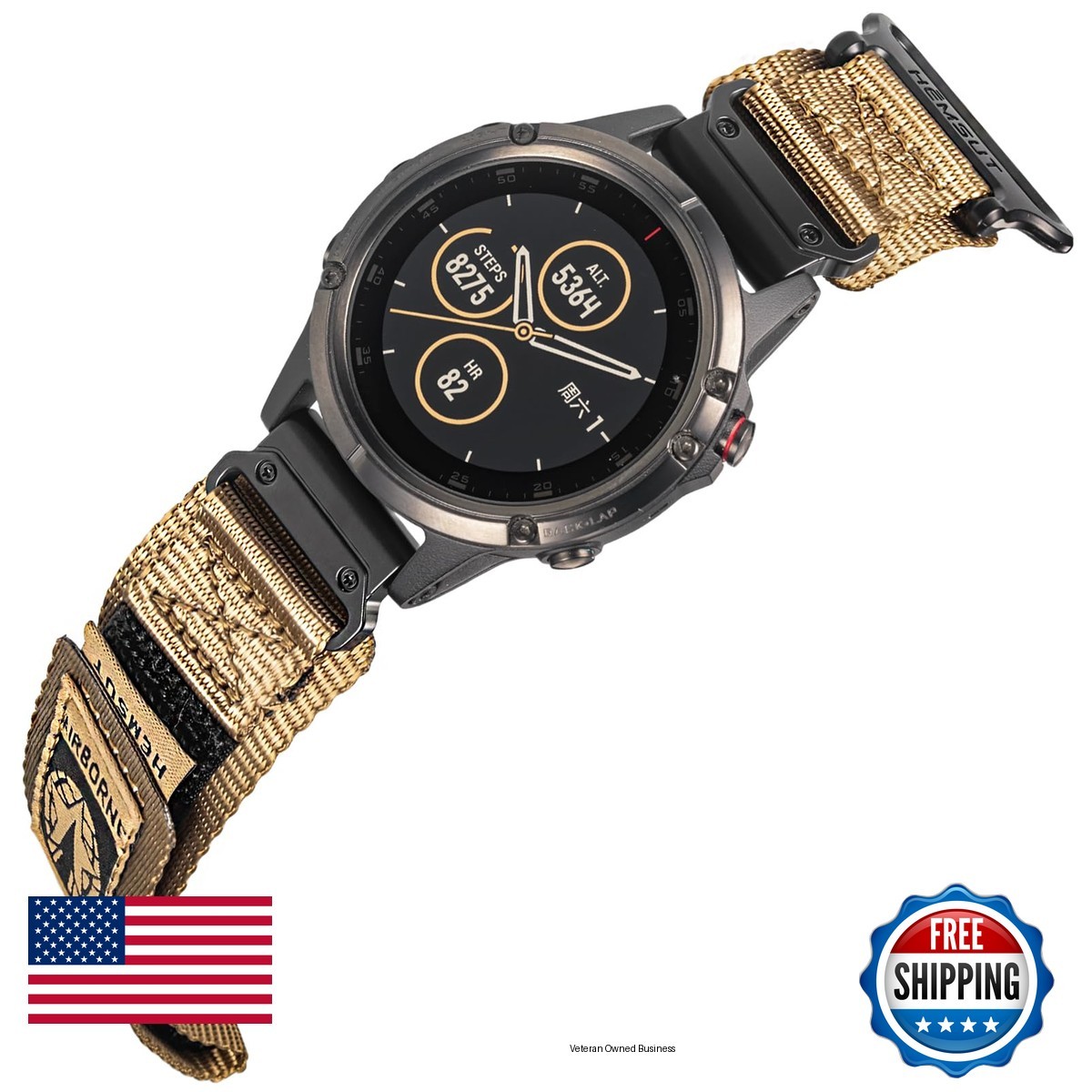 SMITHA 26mm Nylon Watch Band for Garmin Instinct 3/Fenix