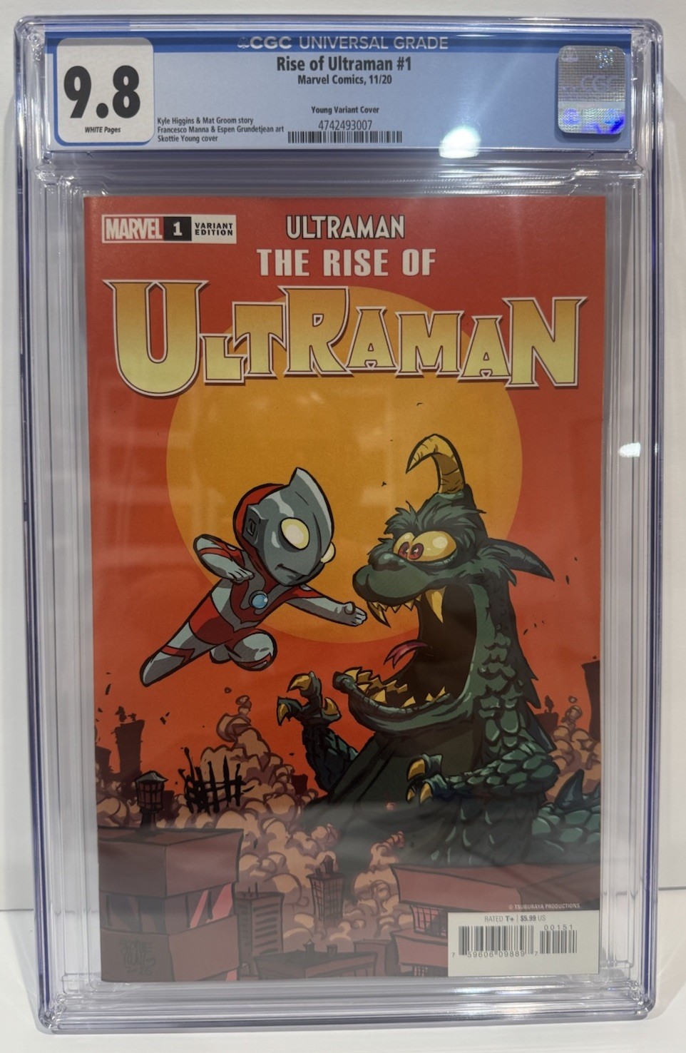 Marvel Rise Of Ultraman #1 Skottie You Variant Graded Cover CGC 9.8 Comic