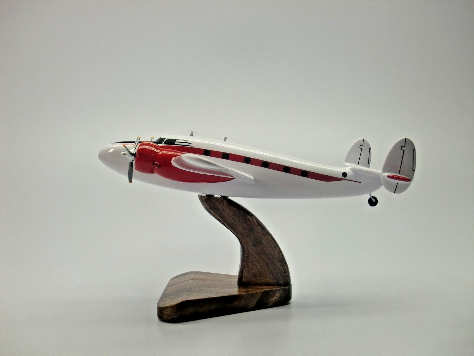 Model 18 Lodestar Airplane Desktop Kiln Dried Wood Model Small New