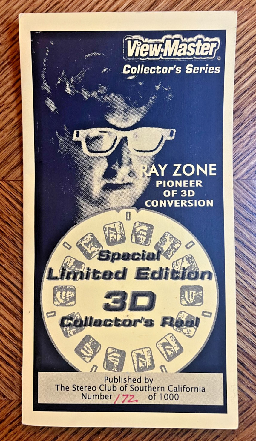 Rare Ray Zone Pioneer of 3D LE SIGNED View-Master Reel #172 of 1000