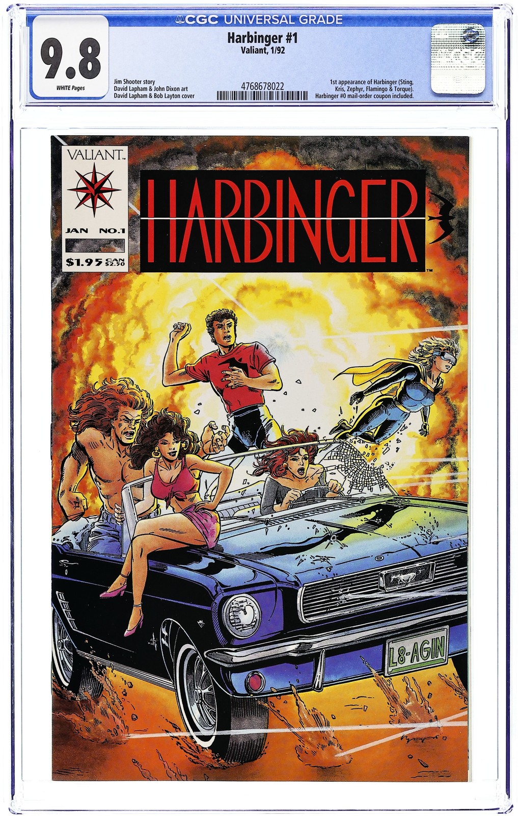 Harbinger 1D Coup. Included CGC 9.8 1992 4768678022