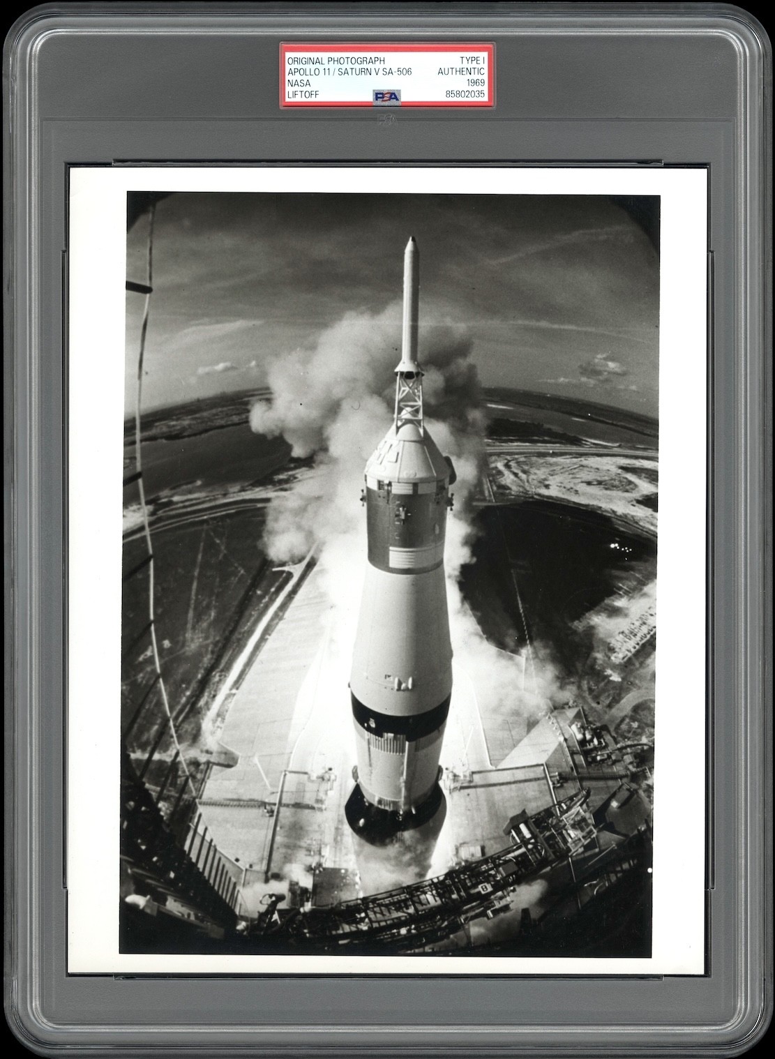 Apollo 11 1969 Saturn V SA-506 NASA Moon Type 1 Original Photo PSA  *Lift Off *