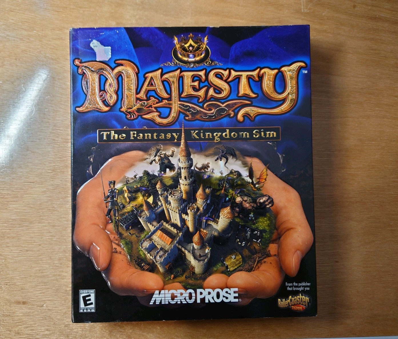 Majesty The Fantasy Kingdom Sim  PC Game Box Micro Prose CPU Windows