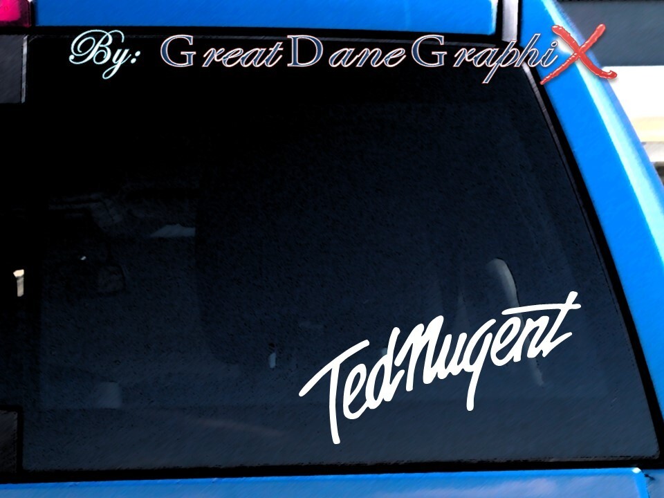 Ted Nugent - Vinyl Decal Sticker -Color Choice -HIGH QUALITY