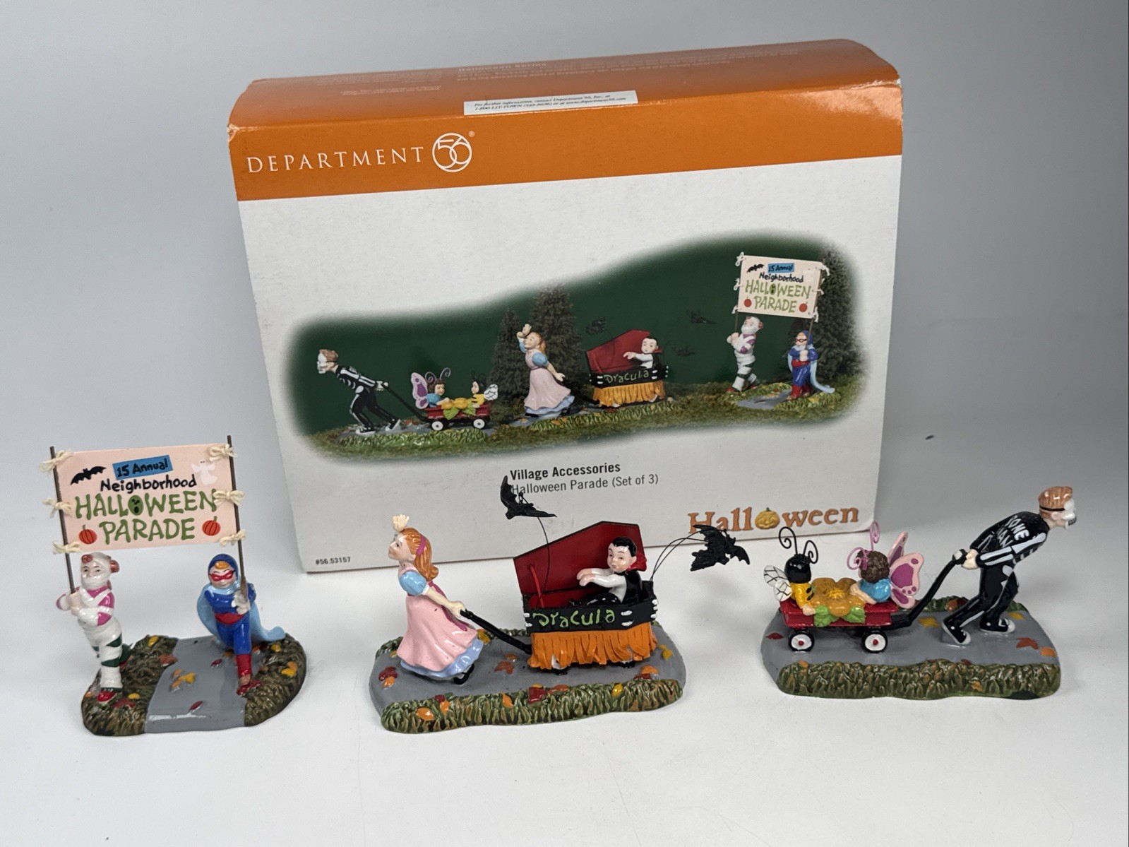Dept 56 Halloween Accessories Set of 3- Halloween Parade - #56.15357 w Box