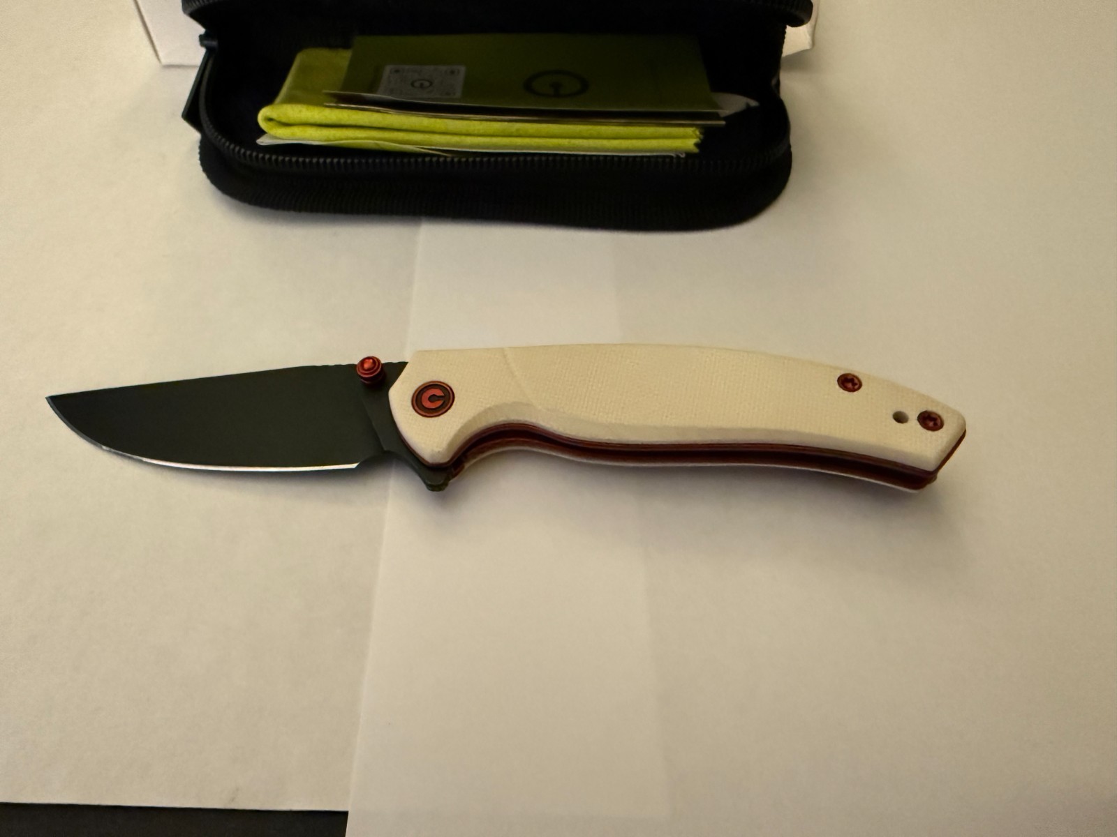 Civivi Gojiro Fang Warrior Black Blade Ivory G10 Handle C25021-3 Limited Release