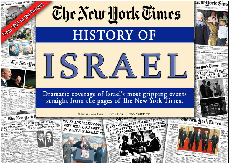 62-Page Edition | NY Times History of Israel | Front Pages & Articles (Licensed)