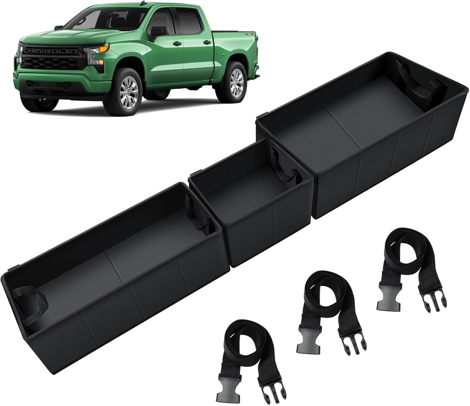 Foldable under Seat Storage Organizer for 2019-2026 Chevy Silverado/Gmc Sierra 1