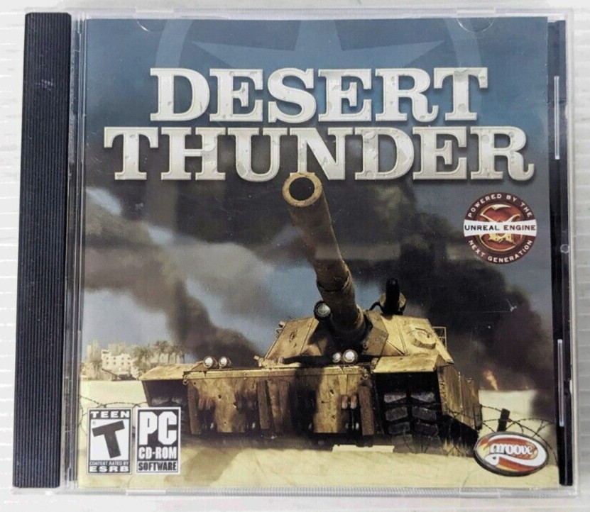 Desert Thunder PC CD-ROM Groove Publishing Shooter w/CDKEY Jewel Case 2003