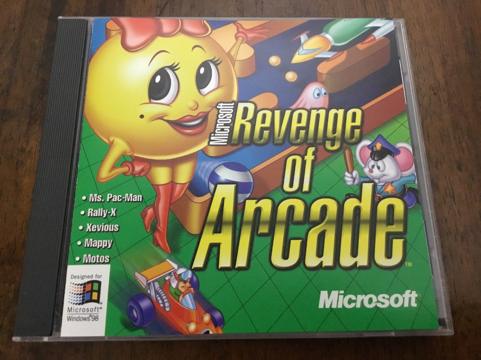 Microsoft Return of Arcade Windows PC 2000 Original Windows98 Win95 Ms Pac Man