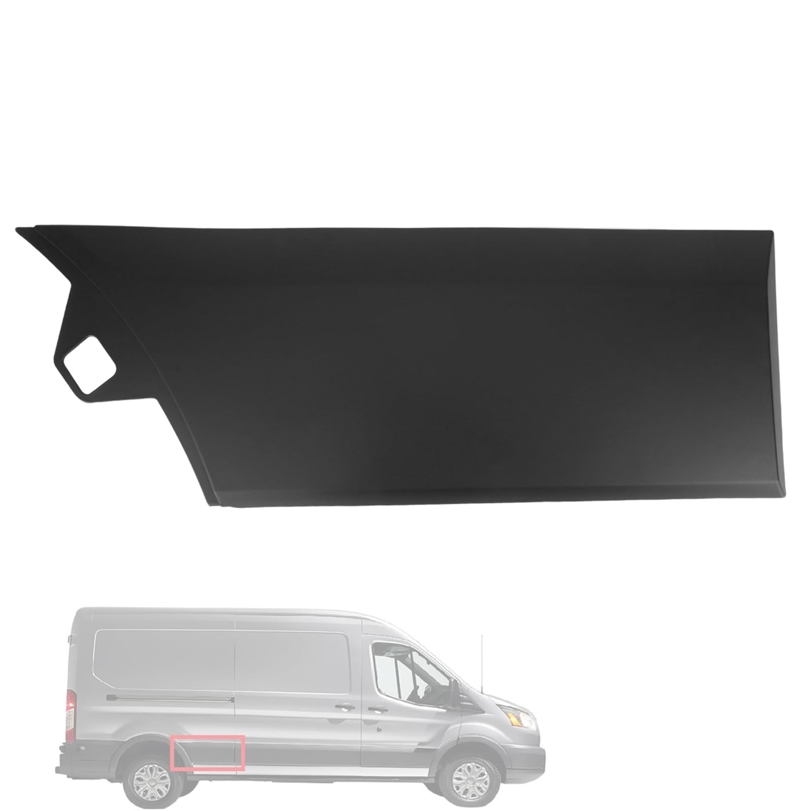 Right Rear Side Body Molding Trim Plate Compatible for Ford Transit 150 250 3...