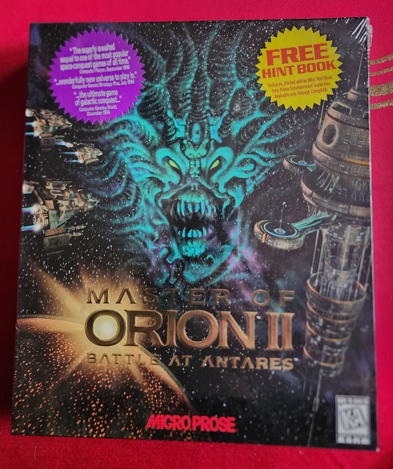 Masters of Orion II Big Box (1996) PC USA Retail NEW Big Box Factory Sealed RARE