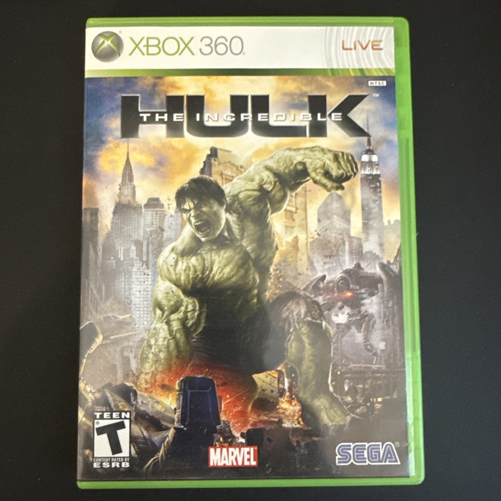 SEGA The Incredible Hulk Xbox 360. Tested and works. CIB