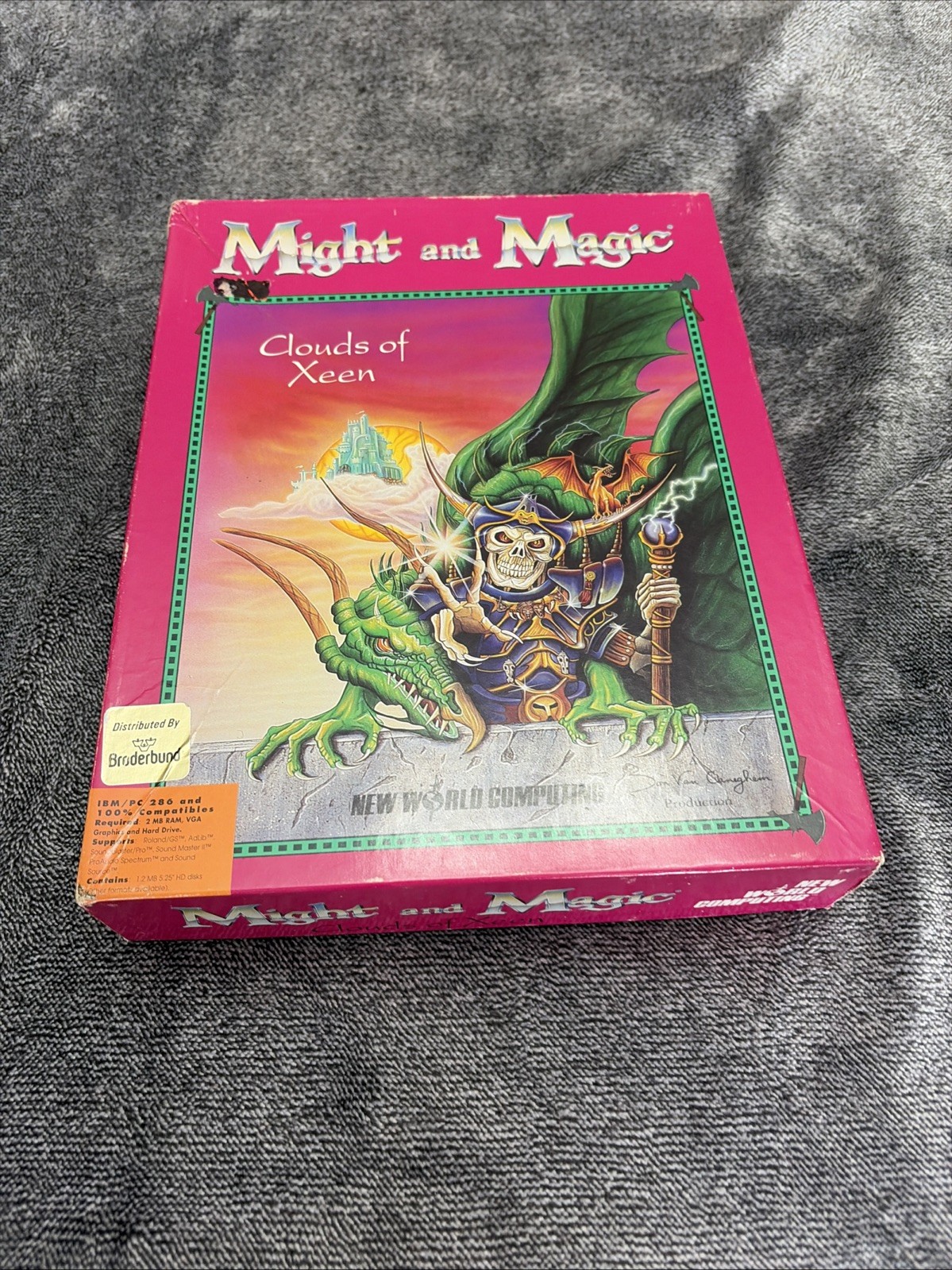 Might And Magic: Clouds Of Xeen, Vintage PC Game, 3.5 disks, 1992, CIB