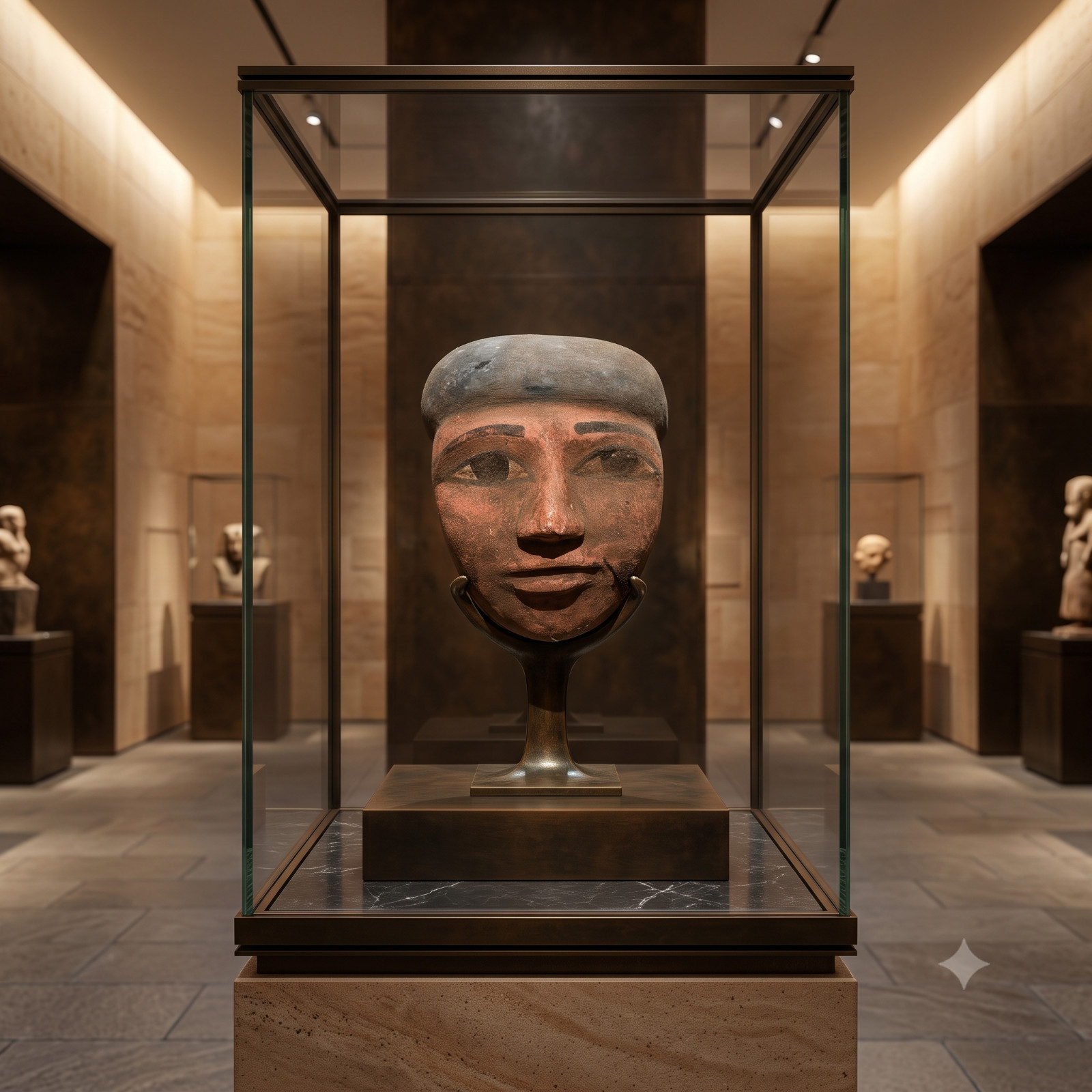 Pharaonic Mask Ancient Egyptian Tomb Sculpture, Collectible