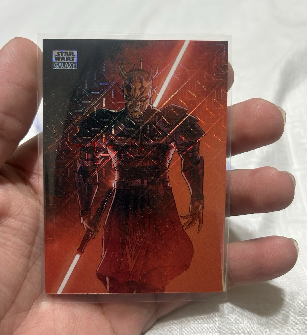 Topps 2026 SW Chrome Galaxy Art of Dark Side ADS-8 Savage Opress 01/50