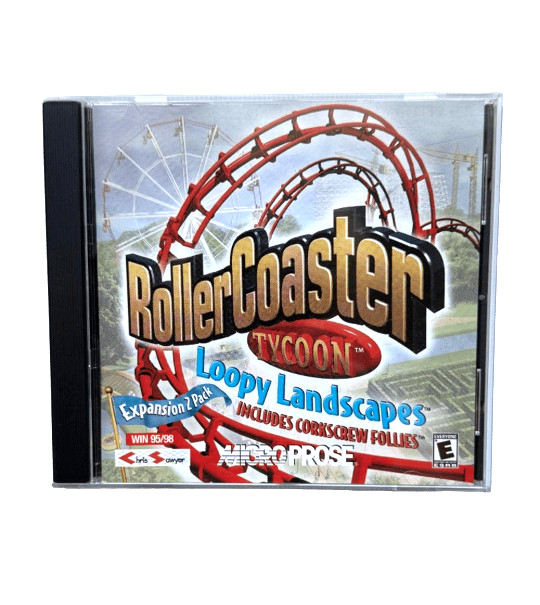 Roller Coaster Tycoon Expansion 2 Pack Loopy Landscapes Corkscrew Follies PC