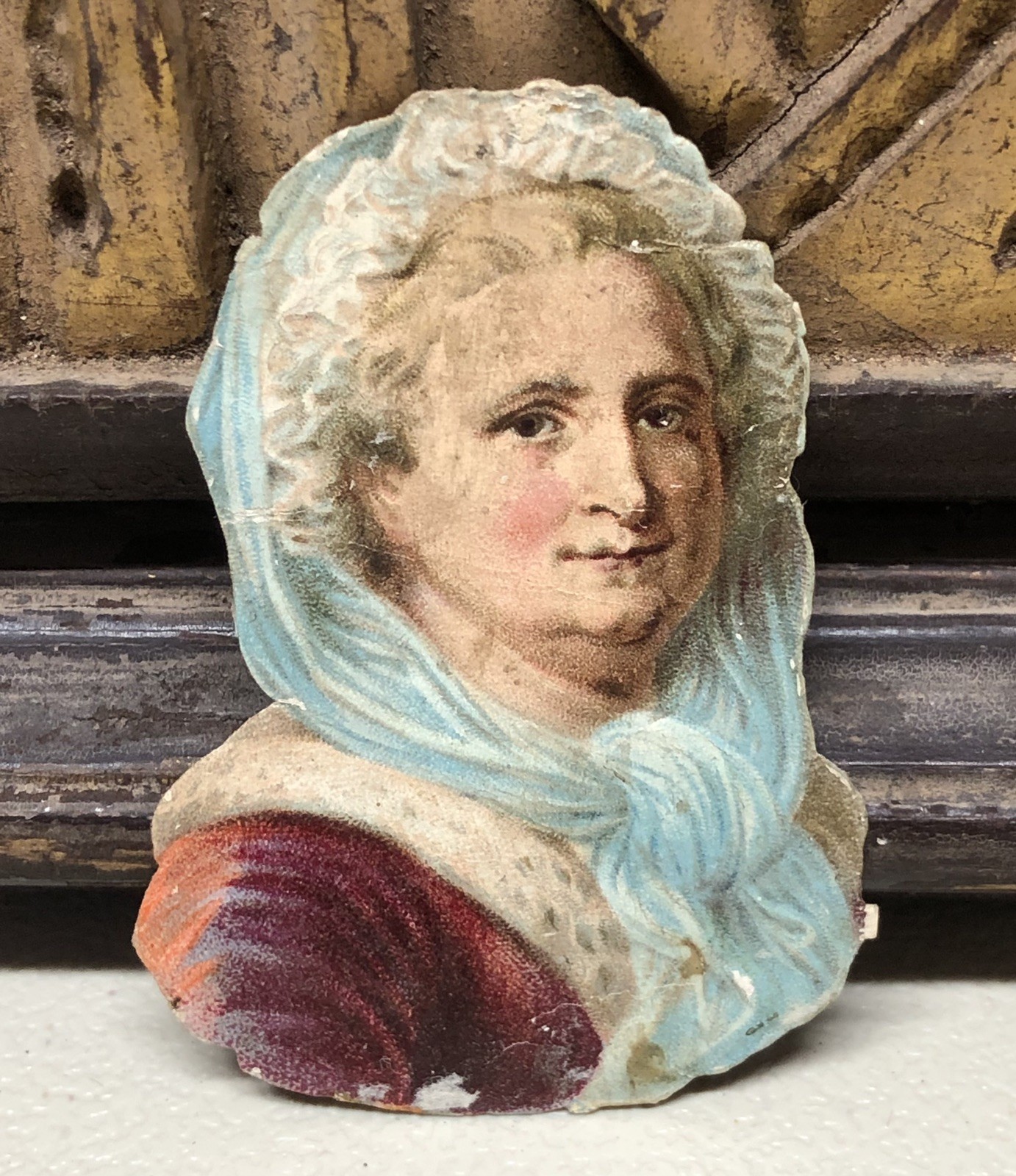 Victorian Grandma Vintage Die Cut Scrap - L2