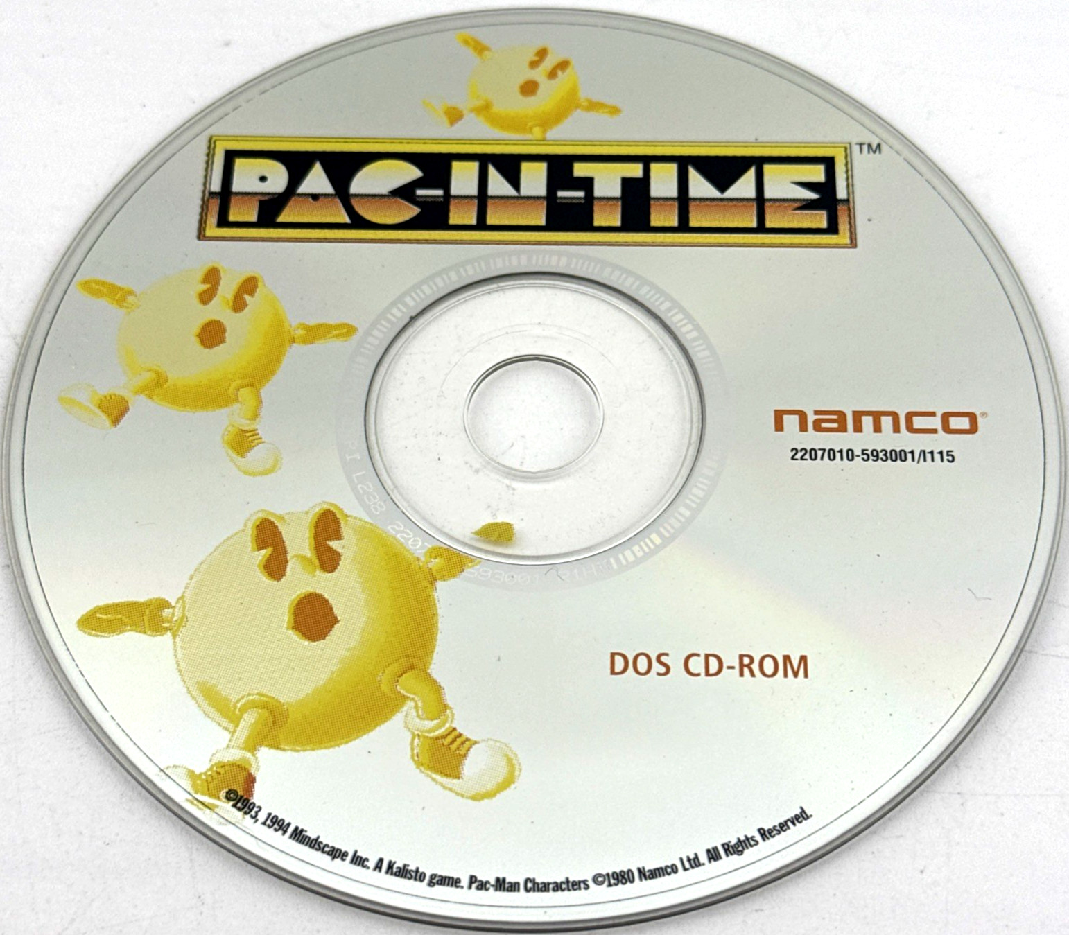Namco Pac-In-Time DOS Windows 95 CD-ROM Disc Only PC