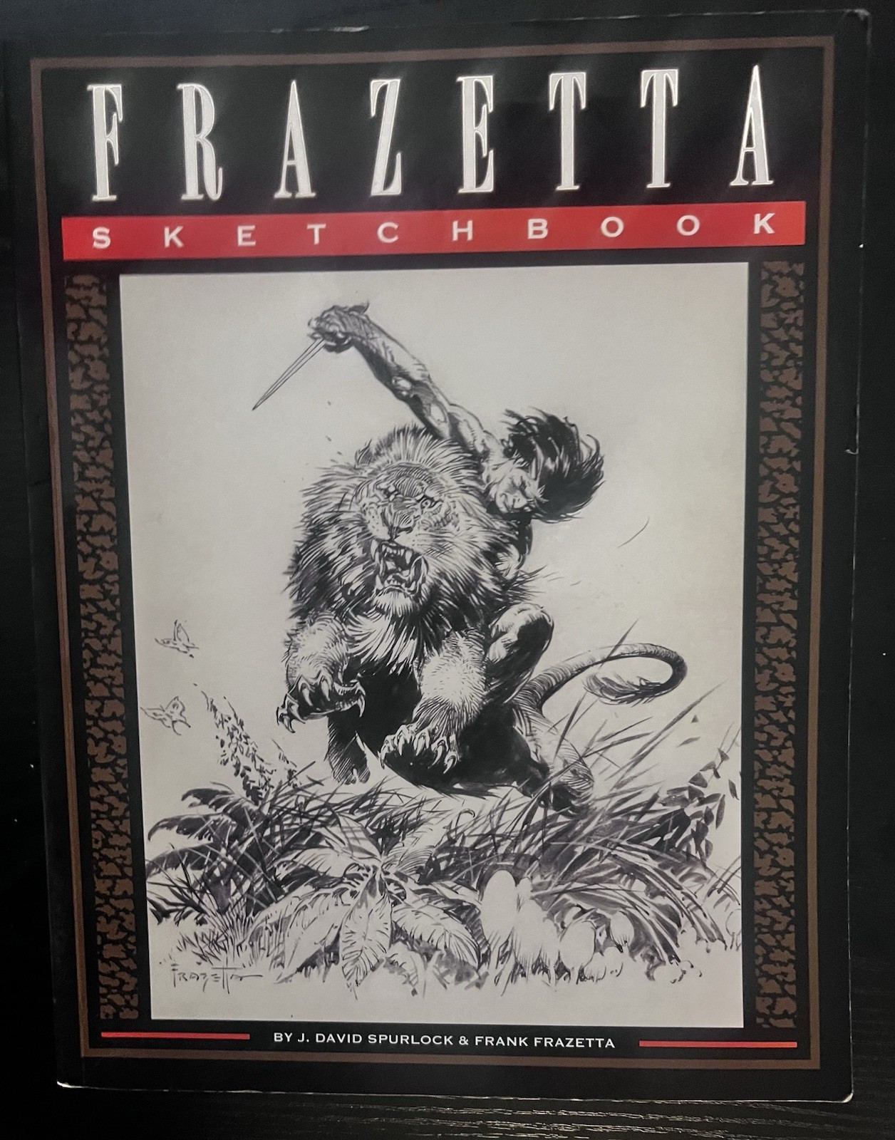 Frank Frazetta Sketchbook Vol 1 Softcover Vanguard David Spurlock OOP Very Good