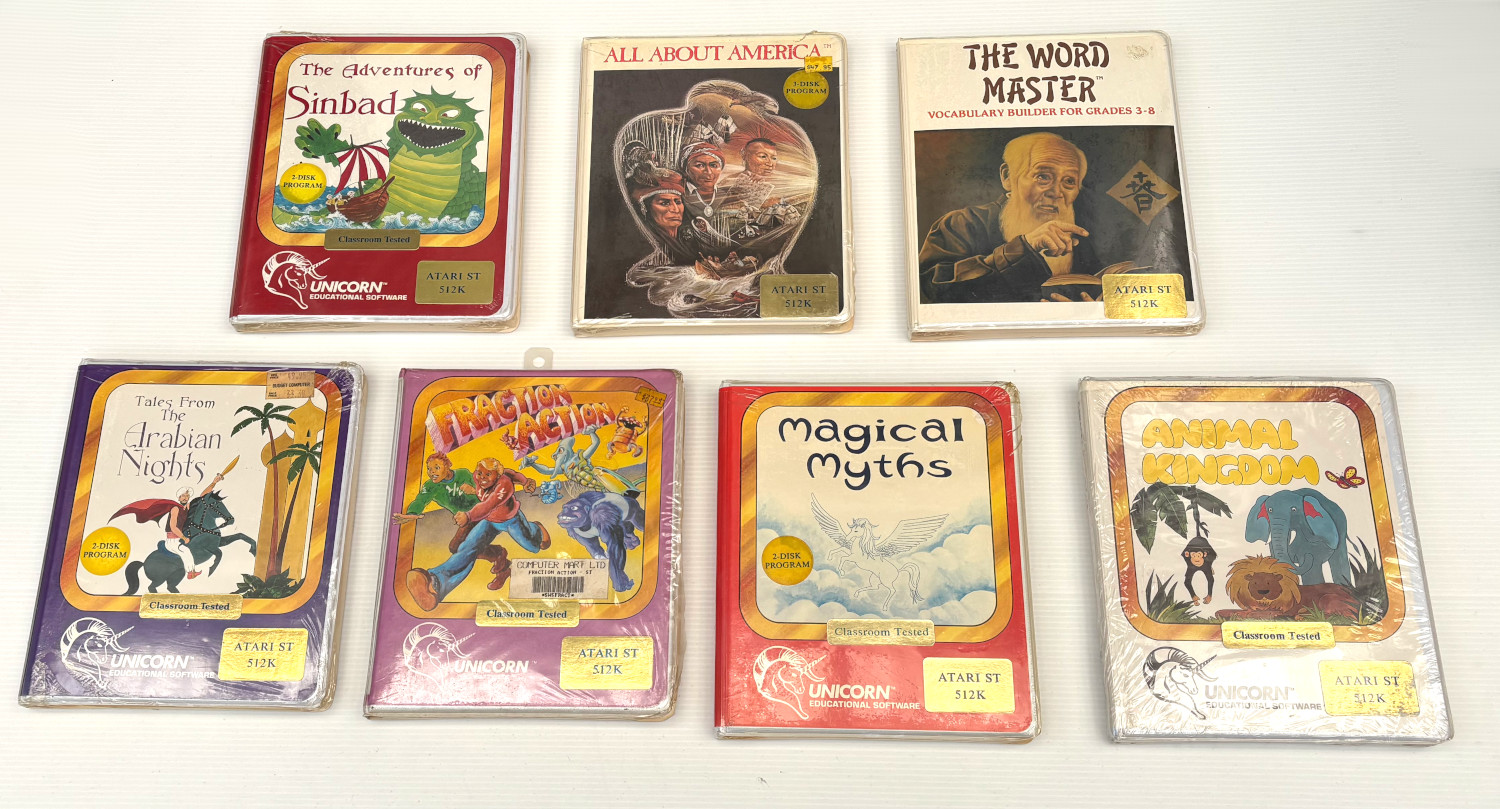 7 sealed Atari ST educational programs