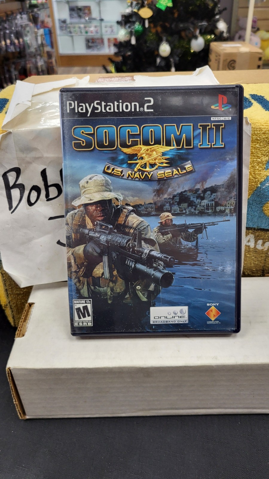 CIB SOCOM II US NAVY SEALS SONY PLAYSTATION 2 PS2 VIDEO GAME COMPLETE IN BOX