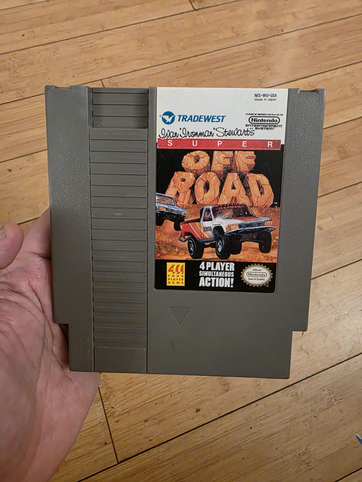 Ivan Ironman Stewart's Super Off Road Nintendo NES Game Cartridge Vintage