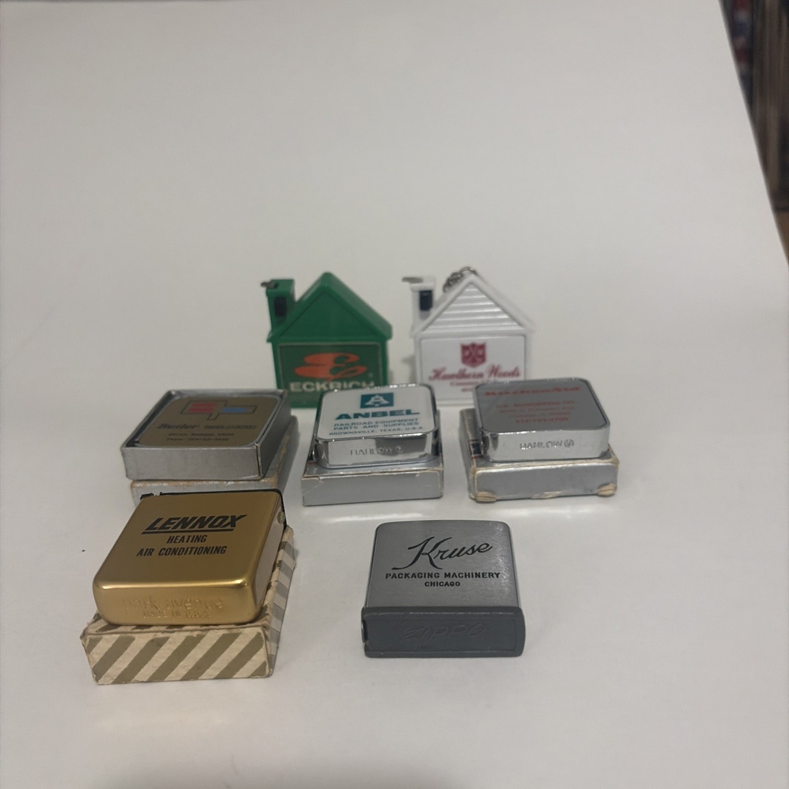 Vintage Advertising Pocket TAPE MEASURES Lot Of 7 Zippo Rule KitchenAid Lennox
