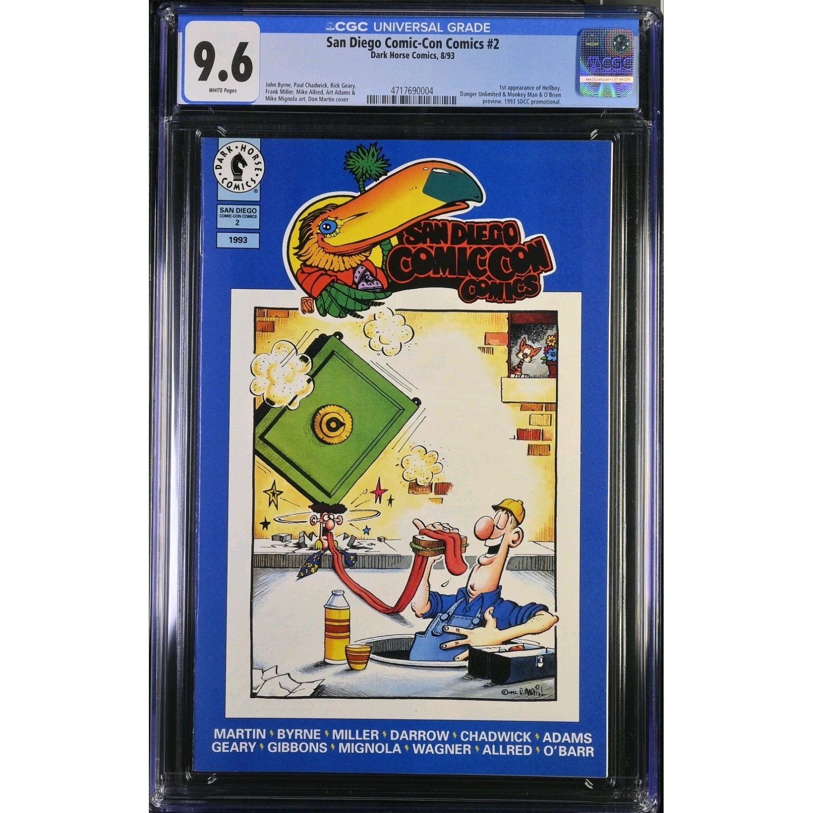 San Diego Comic Con #2 CGC 9.6 1st Appearance Hellboy SDCC 1993 Dark Horse