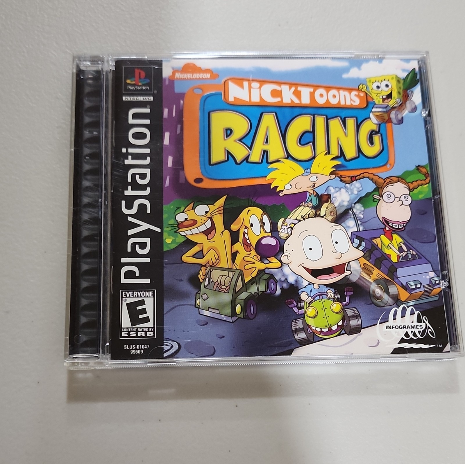Infogrames Nicktoons Racing Sony PlayStation 1 PS1 (1999) NTSC-U/C E