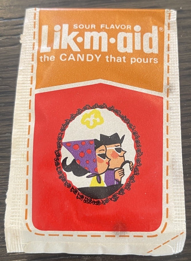 Vintage 1960\'s LIK-M-AID The Candy That Pours  Sealed  NOS  1 Cent Pack  RARE