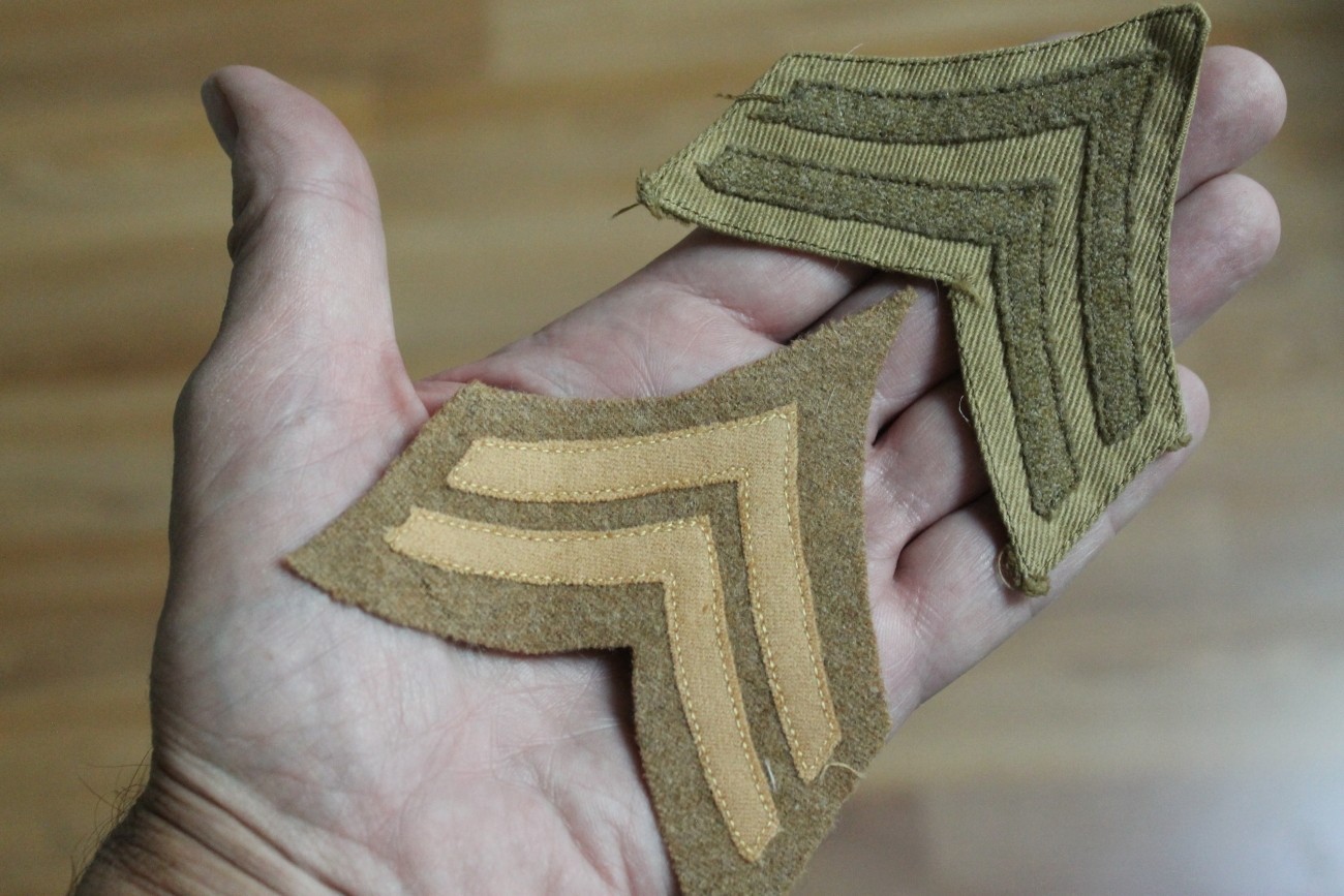 WW1 and pre WW1 chevron lot US Army WWI insignia rank