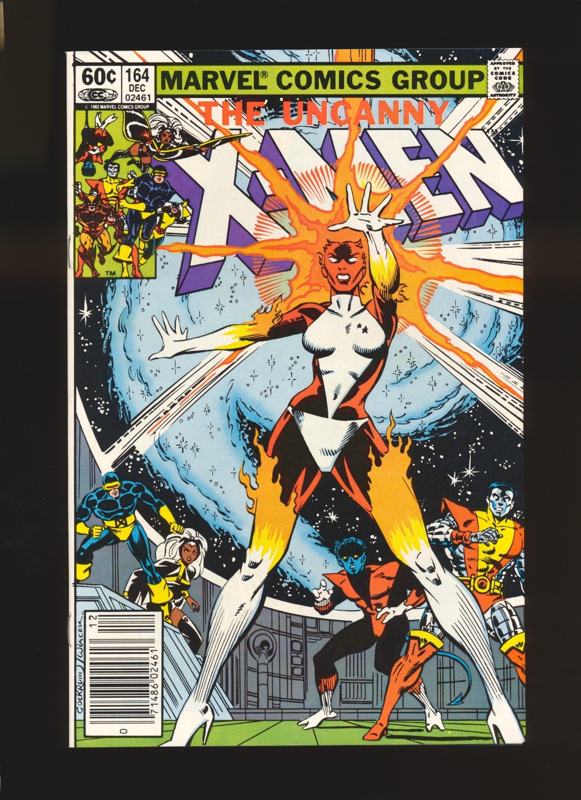 Uncanny X-Men #164, NM- 9.2, Newsstand; 1st Carol Danvers as Binary