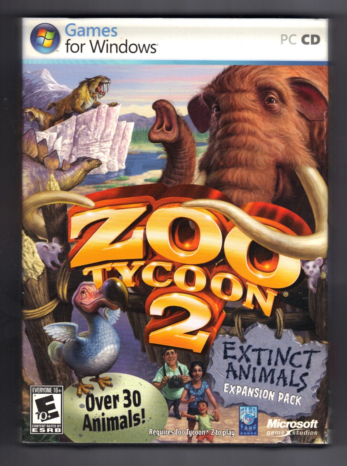 Zoo Tycoon 2 Extinct Animals Expansion Pack PC Game Microsoft Games Studio