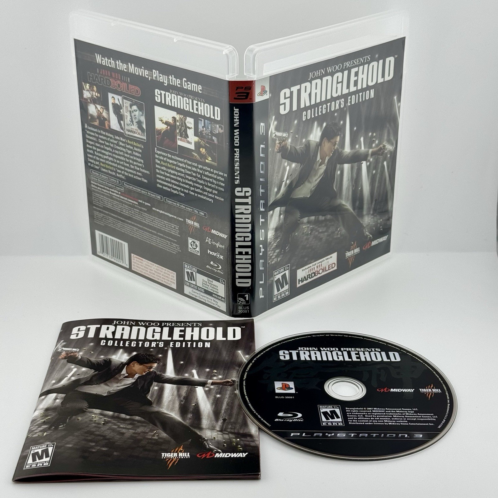 John Woo Presents Stranglehold Collector’s Edition (PS3) Tested & Working CIB
