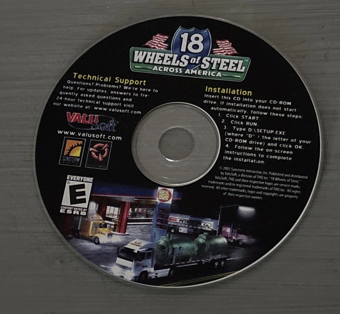 18 Wheels of Steel: Across America (PC, 2003) DISC ONLY TESTED