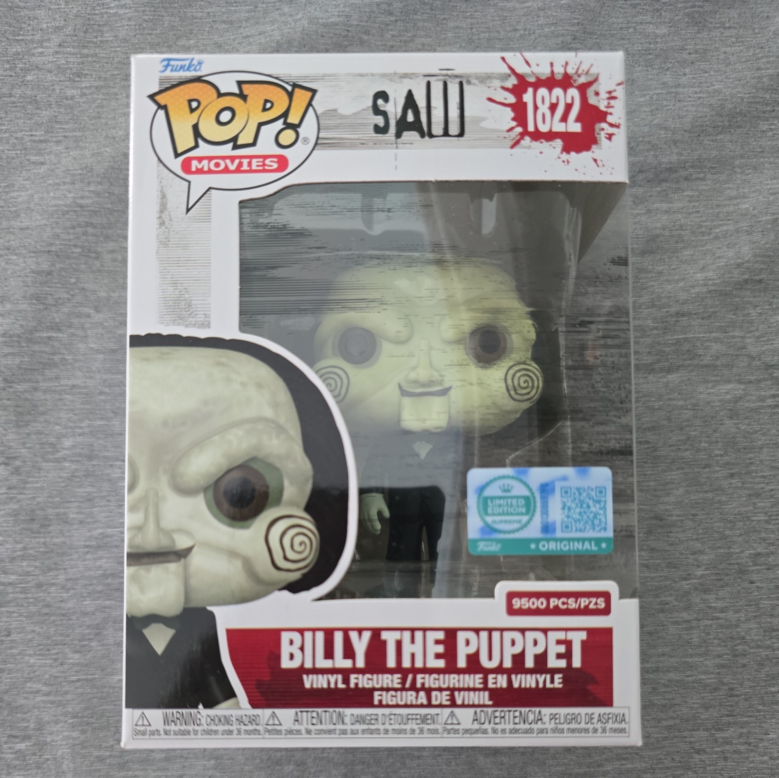 Funko Pop #1822 Billy The Puppet Saw LE 9500* Funko Shop Exclusive w/ Protector