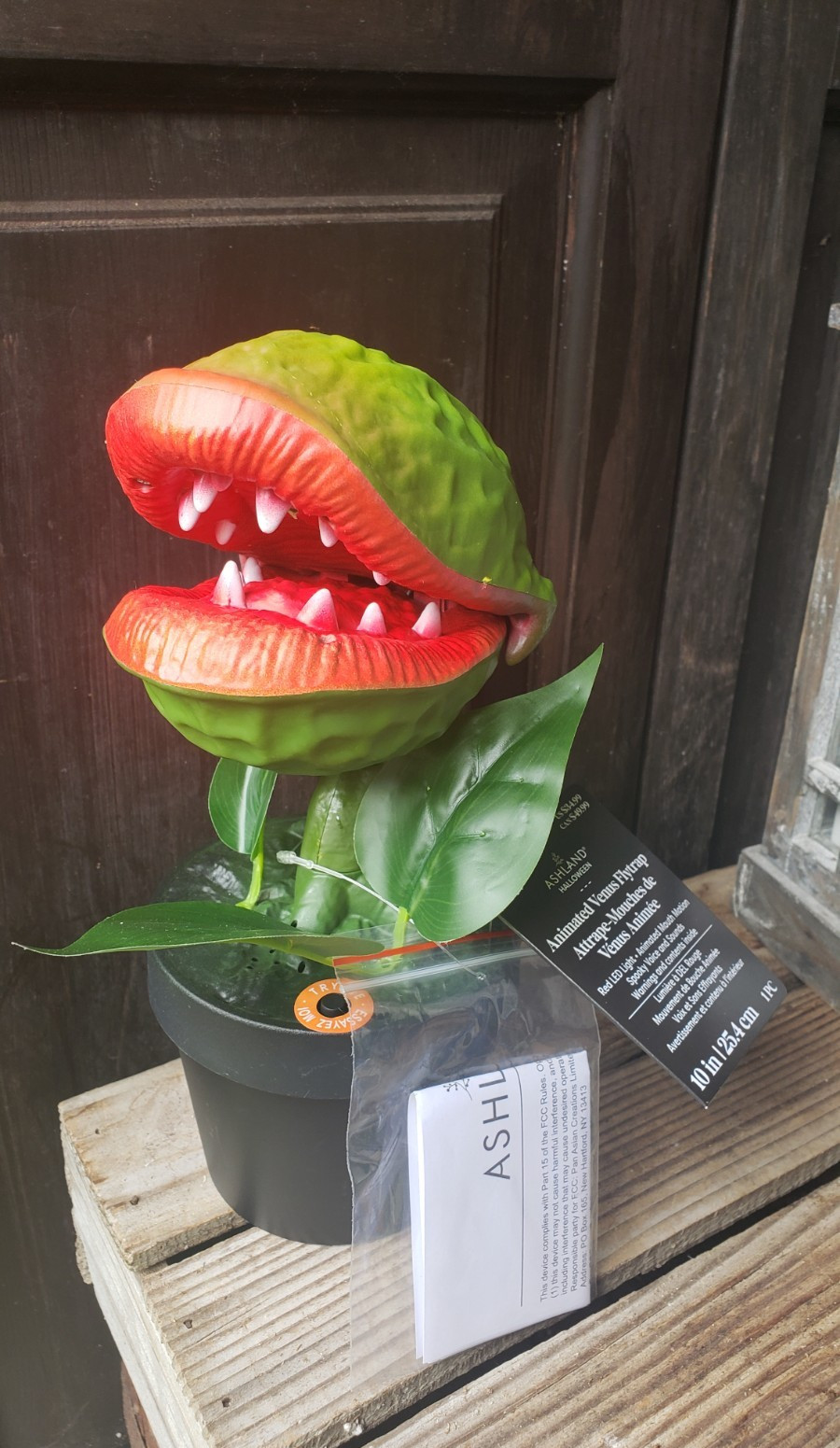 ANIMATED AUDREY VENUS FLYTRAP SEYMOUR Talking MAN EATING PLANT Ashland Decor