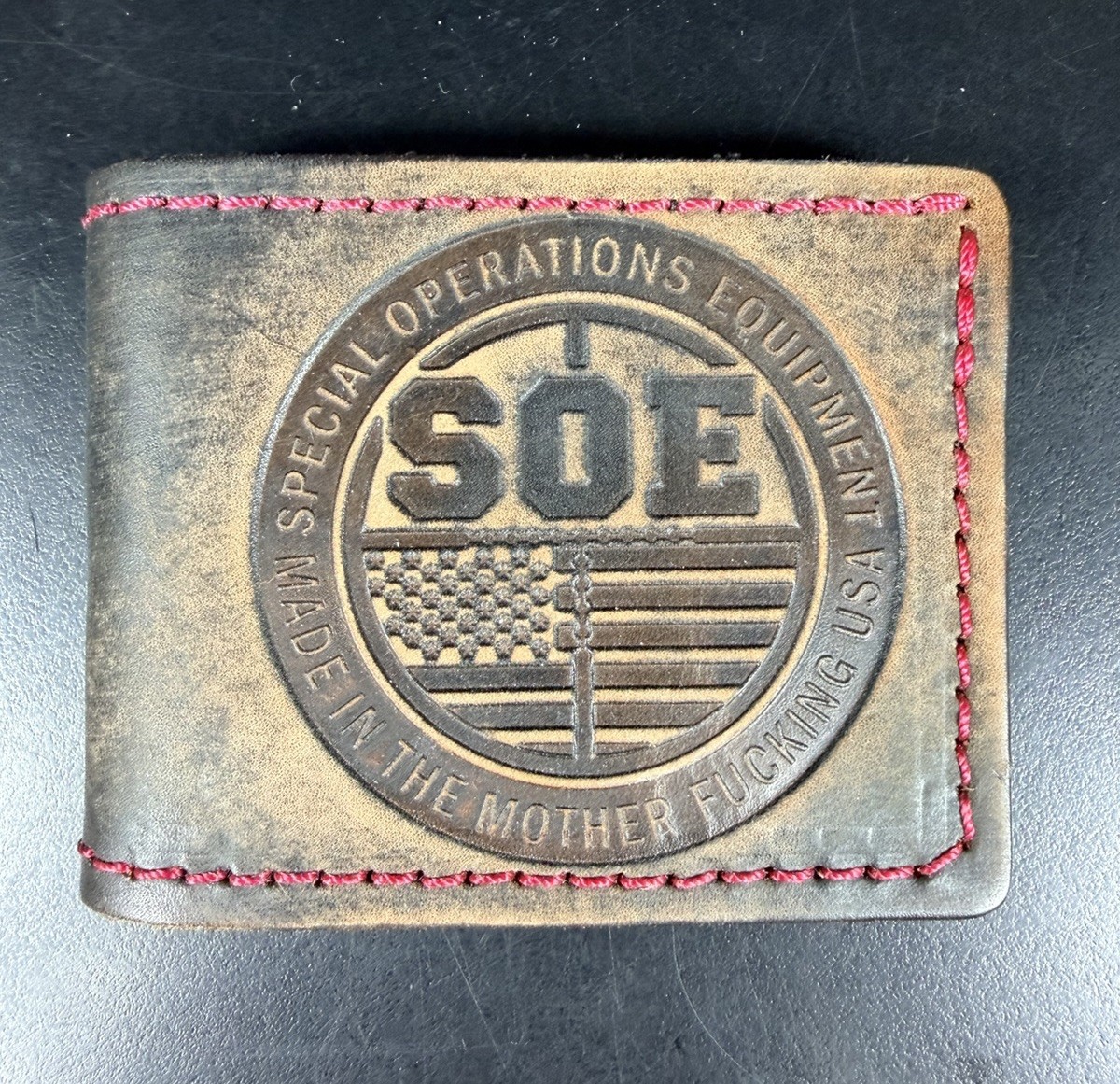 SOE Special Operations Equipment Leather Wallet Extremely RARE RETIRED