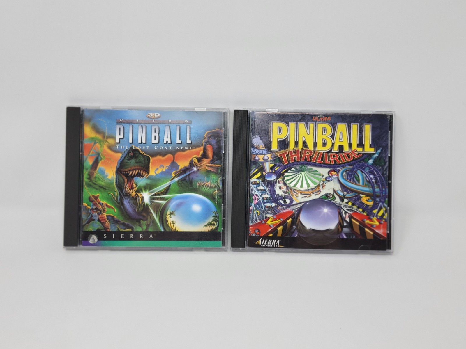 3D Ultra Pinball: The Lost Continent & Pinball Thrillride PC Tested Free US Ship