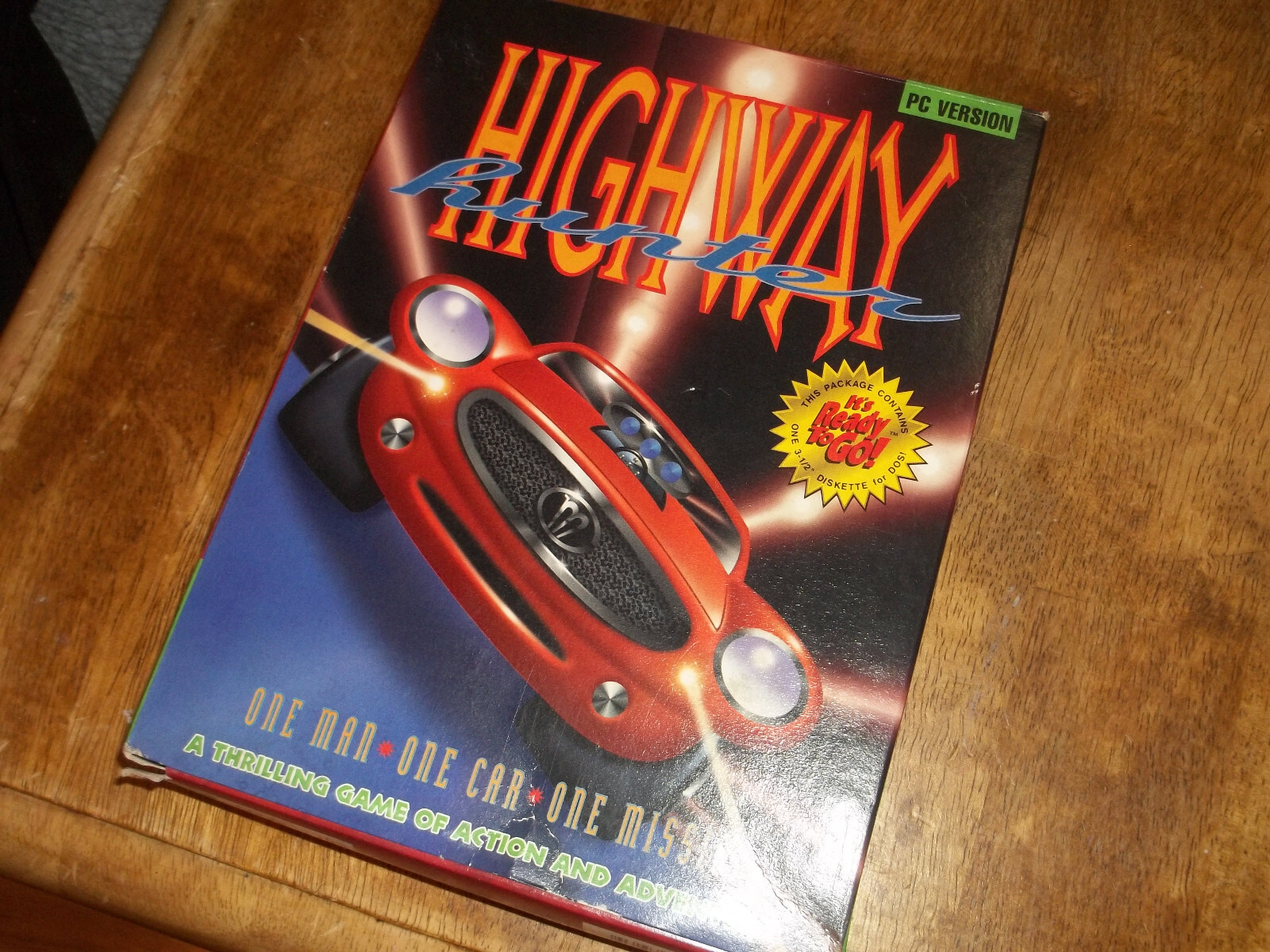 Highway Hunter PC 1994 Video Game 3.5 Diskette Rare Vtg