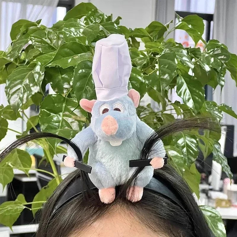 Ratatouille Hairband New Cartoon Plush Doll Headband French Wide-brimmed Girl
