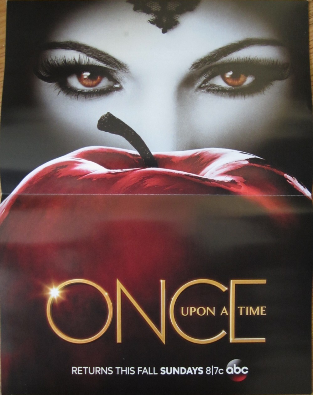 Once Upon A Time 2013 San Diego Comic-Con SDCC mini ABC promo foldout poster NEW
