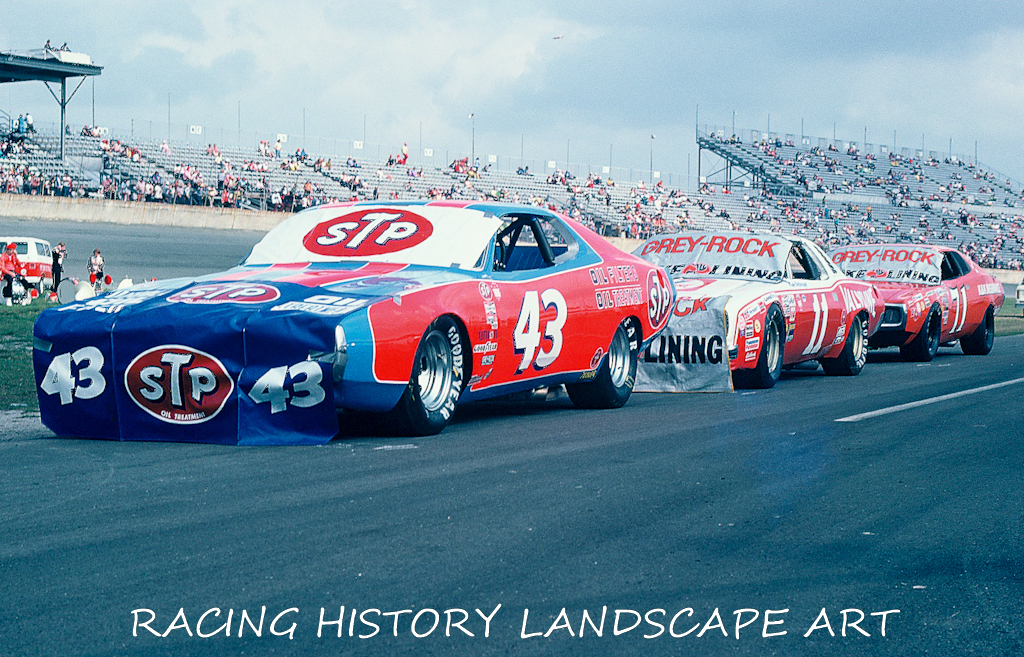 1975 DAYTONA 500 16x20 PHOTO #43 RICHARD PETTY STP DODGE KING RICHARD NASCAR