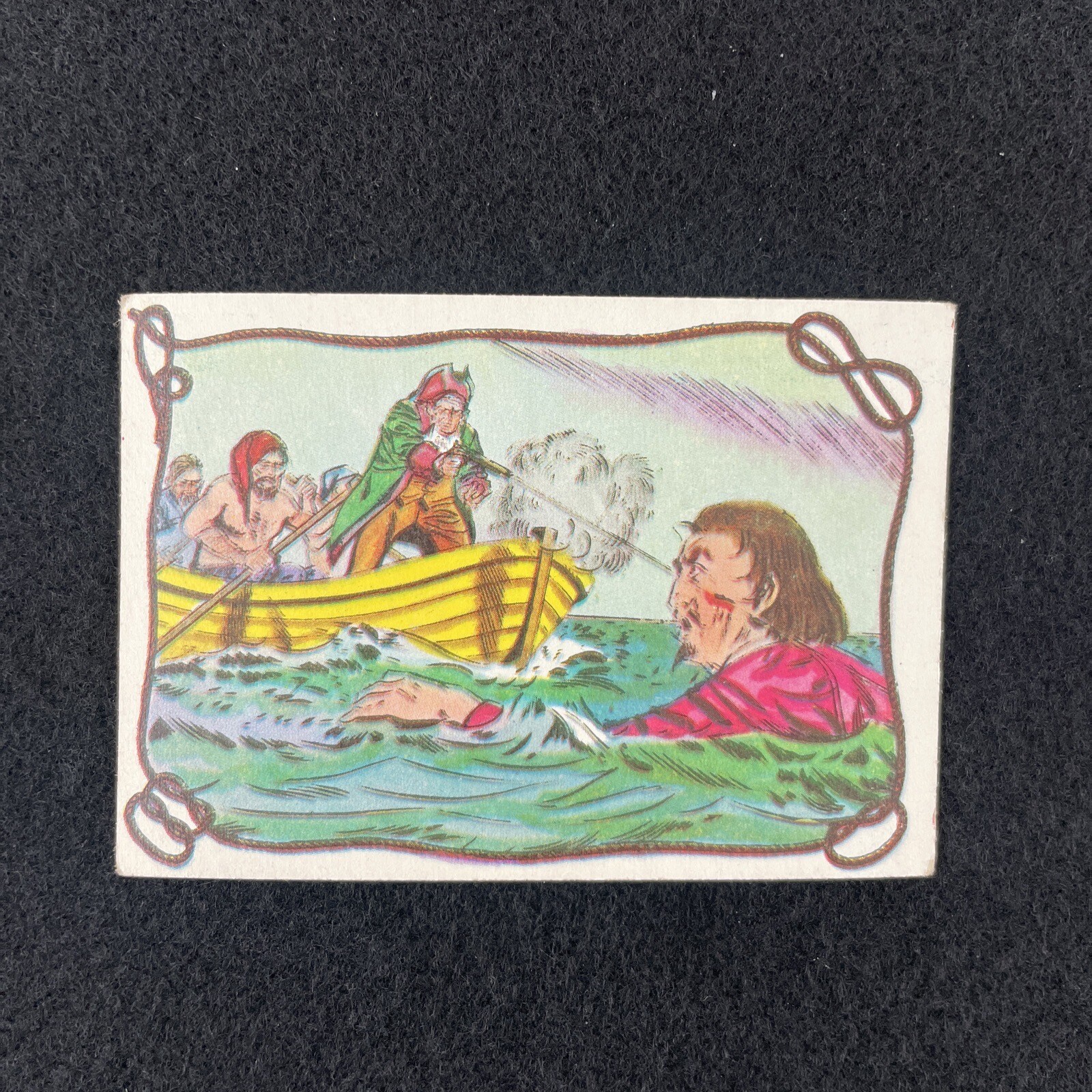Pirates Bold Card #60 Pierre Le Grand Scene Fleer Vintage 1961 Pirate Excellent