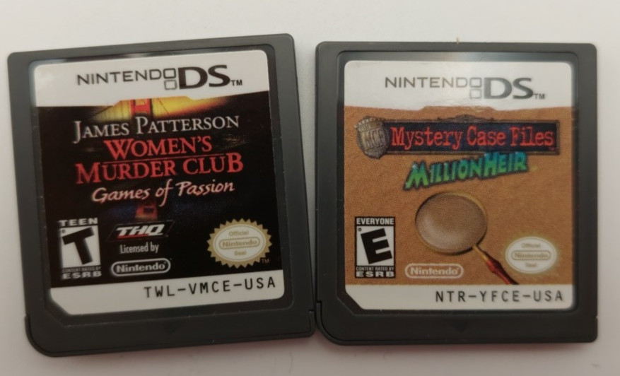 Women’s Murder Club + Mystery Case Files DS Lot – Games Only Untested