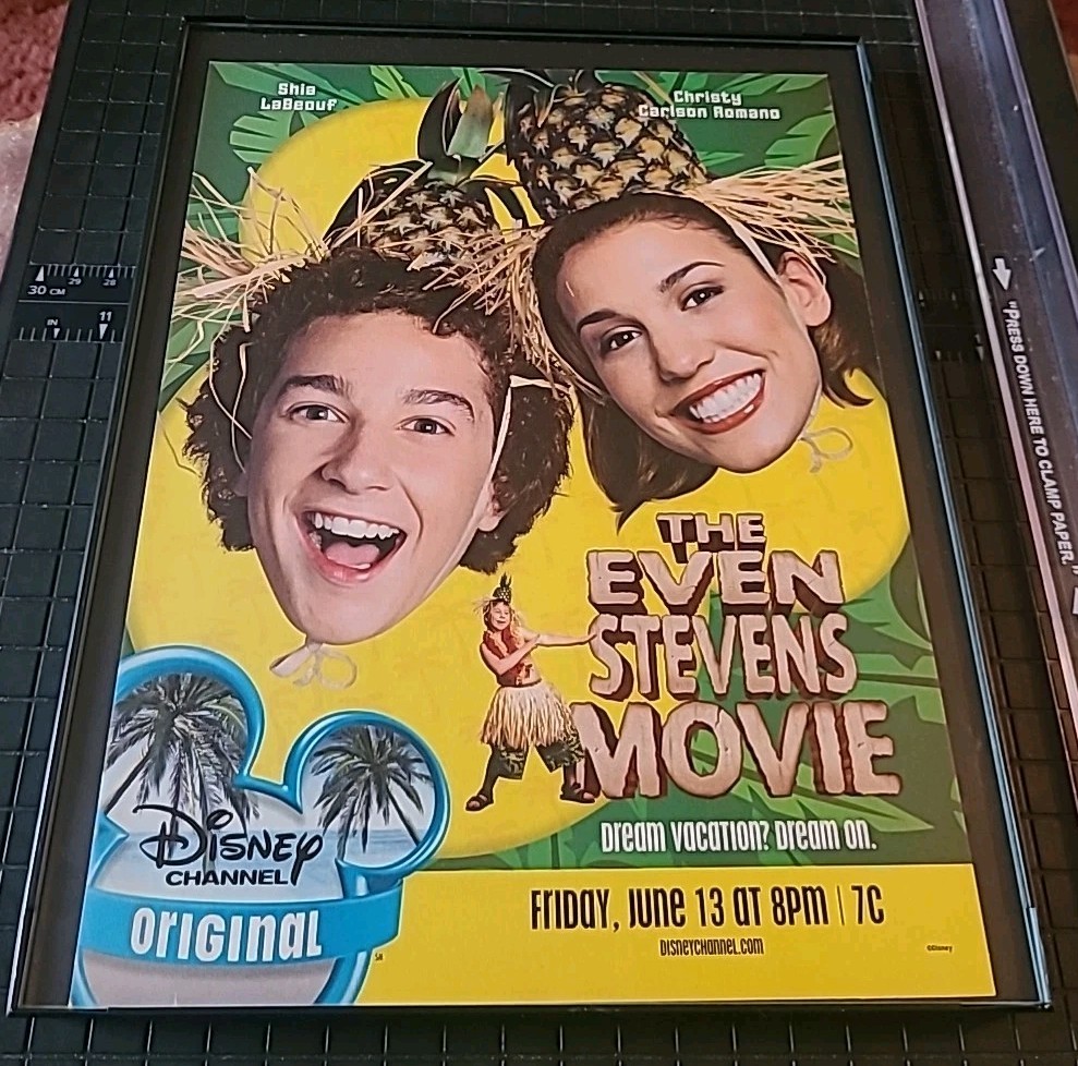 The Even Stevens Movie  Disney Print Ad 2003 Framed 8.5X11